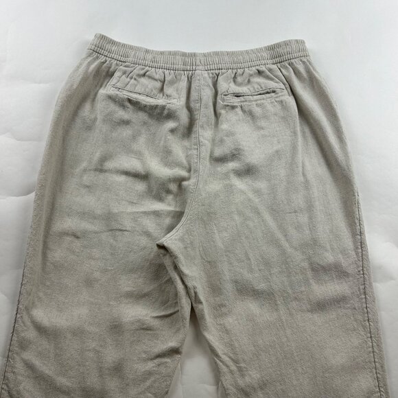 Old Navy Flax Linen Blend High Rise Slim Leg Ankle Pant L - Picture 7 of 7